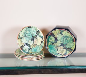 A Set Of Gien France Salad Plates