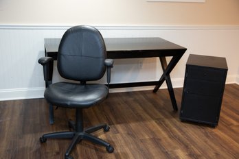 Office Furniture Desk, File Cabinet And Chair