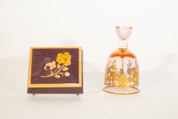 Italian Music Box And Glass Bell