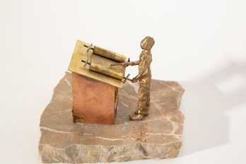 Torah Reader Mixed Media Sculpture