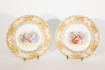 Pair Austrian Royal Vienna Plates