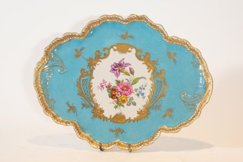 Italian Hand Painted Elios Porcelain Dresser Tray