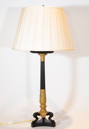 Vaughan Leighton Egyptian Revival Gilt Bronze Table Lamp