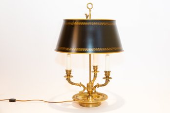 Vaughan Margaux Brass And Tole Bouillotte Table Lamp