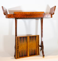 Maitland Smith Inlaid Mahogany Game Table