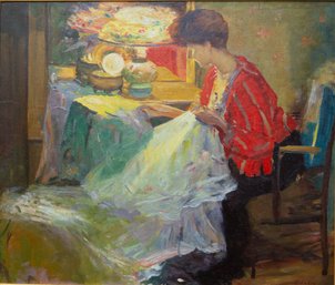 Painting Of John Singer Sargent's 'Lamplight', Artist Signed