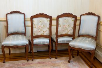 Eight Louis XV-style Dining Chairs, Labeled For Greenbaums