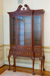 Federal Style Mahogany China Cabinet