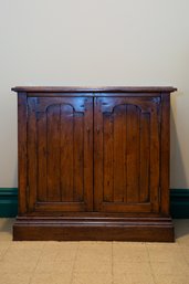 Bench Made Pecan Wood French Country Side Table