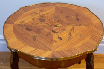 French Inlaid Marquetry Table