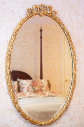 Friedman Bros Gilt Oval Beveled Mirror