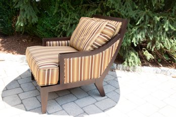 Stripe Upholstered Bernhardt Arm Chair