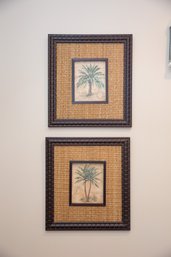 A Pair Of Palm Tree Art Works