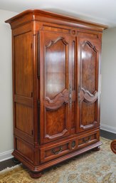 Henredon French Provincial Style Figured Maple Armoire