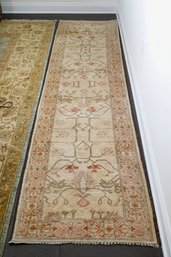 Hand Knotted Tribal Design Wool Runner Rug