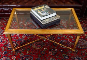 Italian Giltwood & Glass Coffee Table