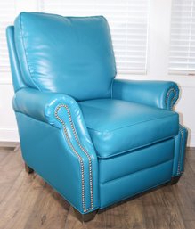 Teal Vegan Leather Reclining Chair Bradington-Young