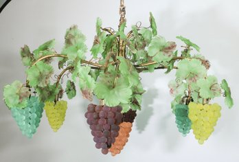 A Venetian Grape And Vine Glass Chandelier