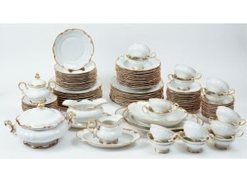 92pc Hutschenreuther Brighton Pattern China, Service For 12