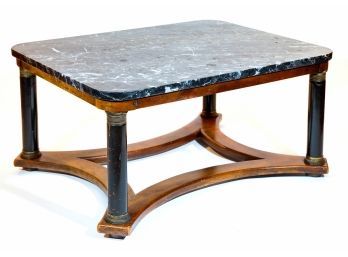 Empire-style Marble Top Coffee Table