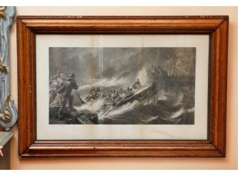 19th Century Engraving 'The Return' By Frederick Hunter