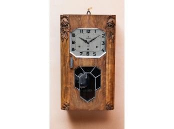 Vintage Austrian Regulator Wall Clock