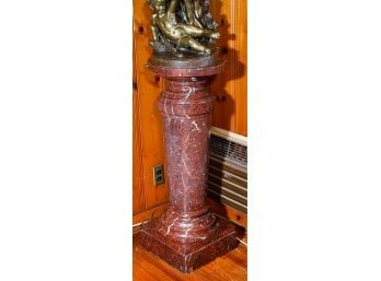 Rouege Marble Pedestal With Rotating Top