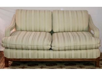 Hollywood Regency Style Open Armed Loveseat