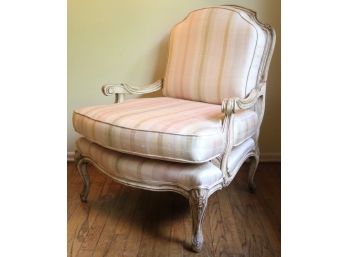 French Provincial Style Armchair And Ottoman