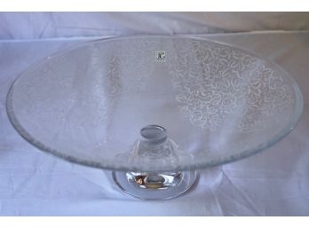 JG Durand Cristal Beautifully Etched Center Bowl