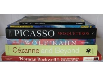 6 Art Books - Kahlo, Picasso, Cezanne, Etc., Incl. Tashens