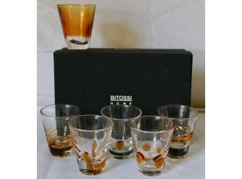 Bitossi Amber Hand-blown Cordials