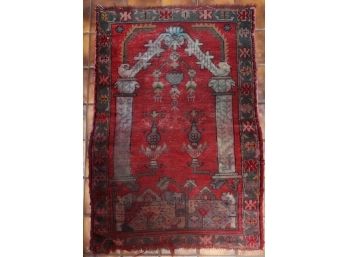 Caucasian Flat Weave Prayer Rug