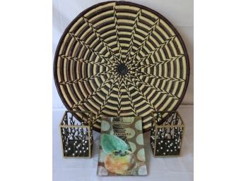 Handwoven Basket & Table Decor