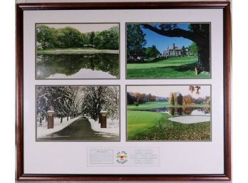 Four Framed Photographs Of 1993 U.S. Open At Famed Baltusrol Golf Course