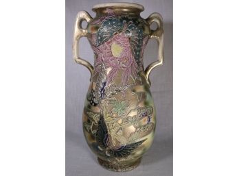 Early 20th Century Japanese Satsuma Enameled Floor Vase