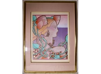 Original Framed Artwork By Dennis Abbe (American, 1941-1995)