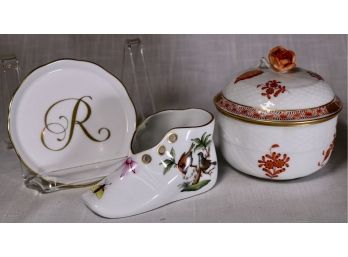 Three Pieces Herend Porcelain