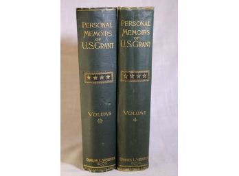 1885 First Edition Personal Memoirs Of U. S. Grant- Two Volume Set