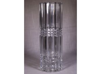 Modernist Heavy Lead Glass Vase