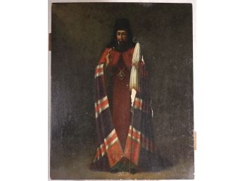 Russian Icon Circa 1880 'St. Dimitri Of Rostov'