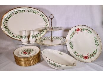 Group Of 18 Lenox Dimension Collection 'Holiday' Porcelain