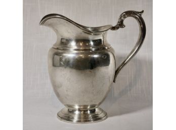 Sterling Silver Water Pitcher By International, 4.5 Pints, Heavy 19.18 Troy Ounces