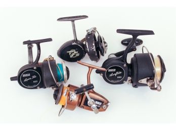 Four Vintage Zebco Fishing Reels