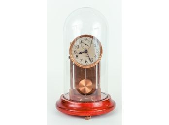 Antique Barr Electromagnetic Clock W/ Original Glass Dome