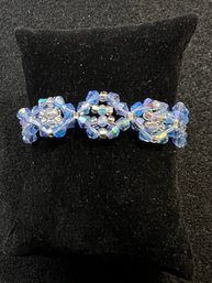 Handmade Seed Bead Blue Bracelet