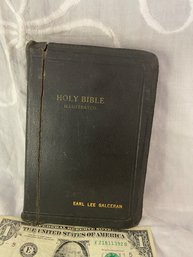 1957 Bible With Zipper Cover