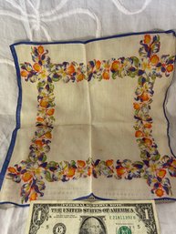 10 Inches Square Pansy Handkerchief