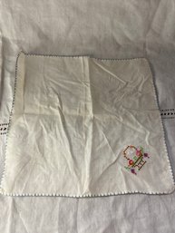 8 Inch Embroidered Handkerchief