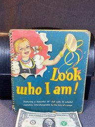 1952 'look Who I Am Book'. Missing The Doll